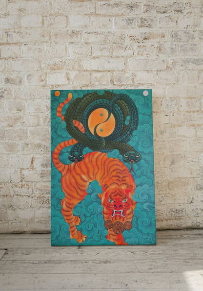 Tibet Tiger Thangka